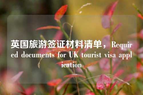 英国旅游签证材料清单，Required documents for UK tourist visa application